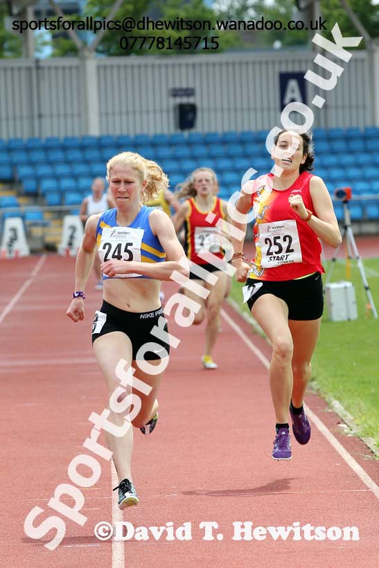 Womens  senior 1500 metres, Northern Senior and Under-20s Track and Field Champs., Manchester. Photo: David T. Hewitson/Sports for All Pics